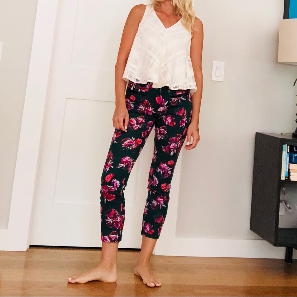 Floral ankle pants from Anthro